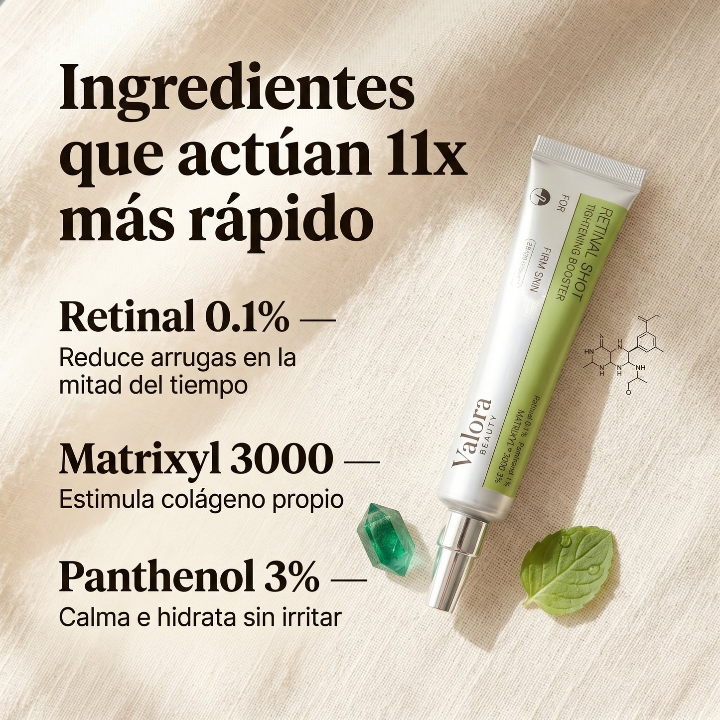 Retinal Shot Reafirmante · Valora Beauty