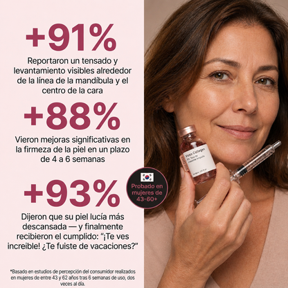 Ampolla Lifting de Colageno con Peptidos de Seda ValoraBeauty™