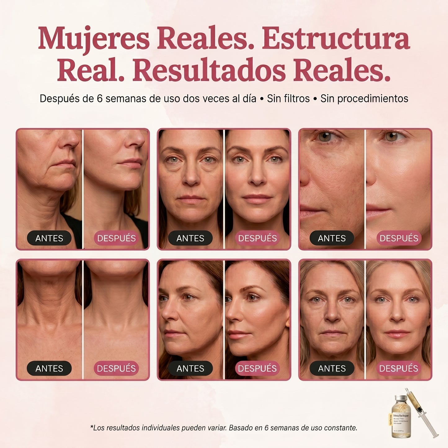 Ampolla Lifting de Colageno con Peptidos de Seda ValoraBeauty™