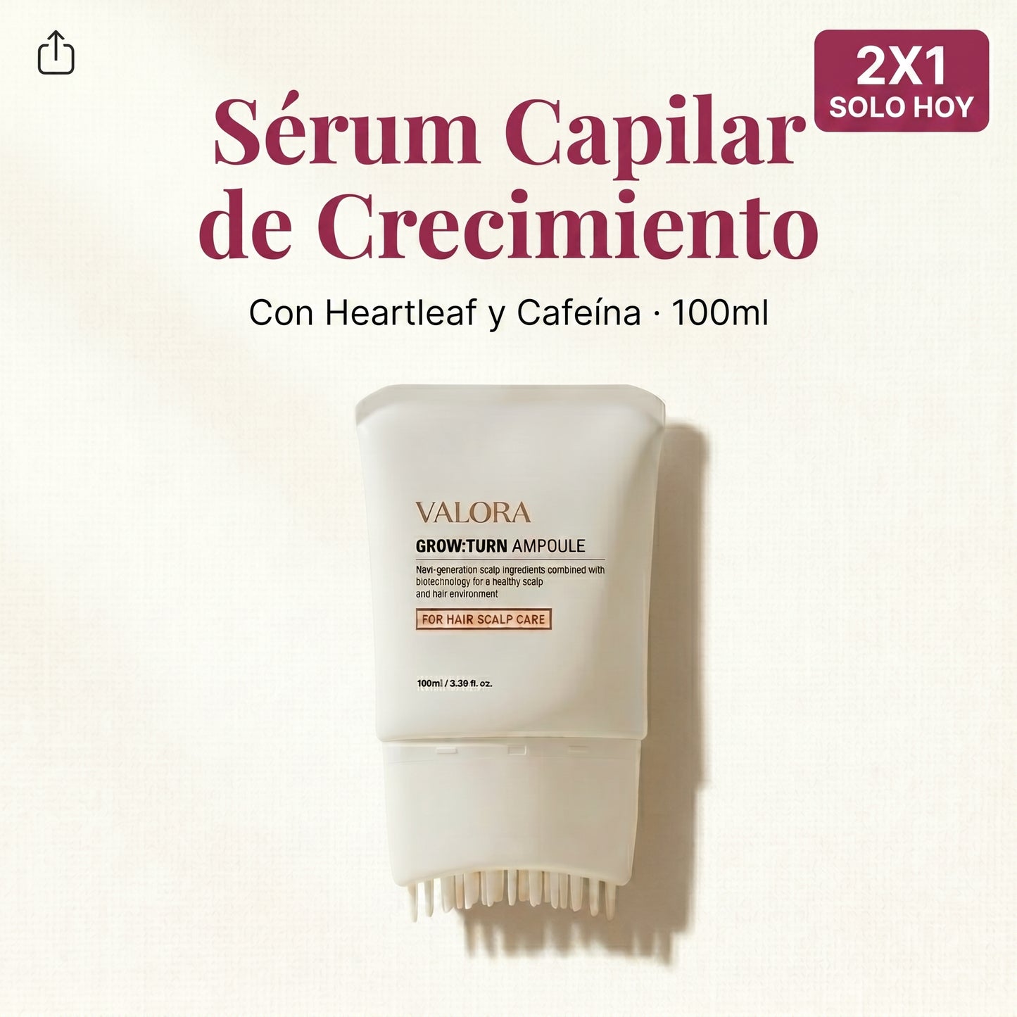 Sérum Capilar de Crecimiento Coreano · Valora Beauty