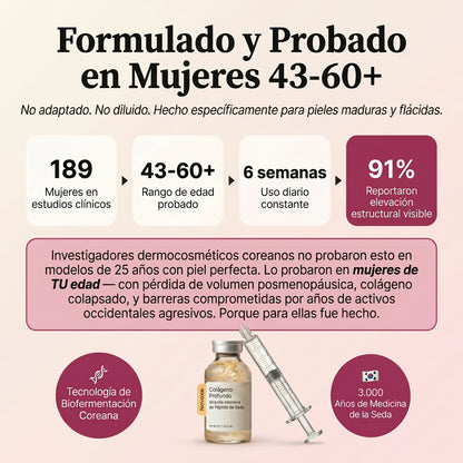 Ampolla Lifting de Colageno con Peptidos de Seda ValoraBeauty™