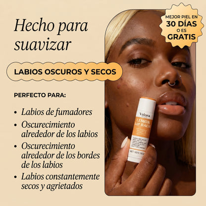 Bálsamo labial de cúrcuma y limón ValoraBeauty