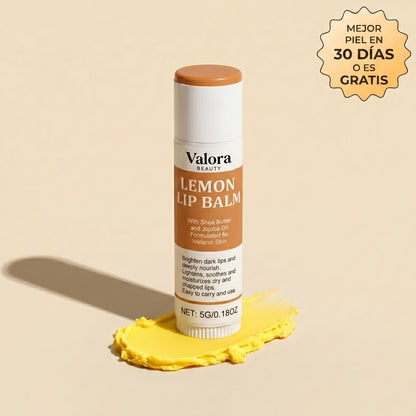 Bálsamo labial de cúrcuma y limón ValoraBeauty